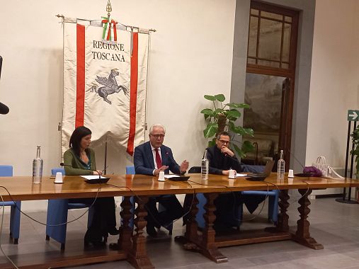 Il presidente Giani e l'assessora Monni