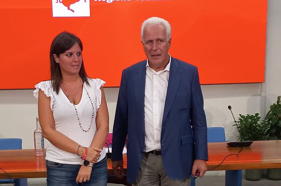 L'assessora Nardini e il presidente Giani