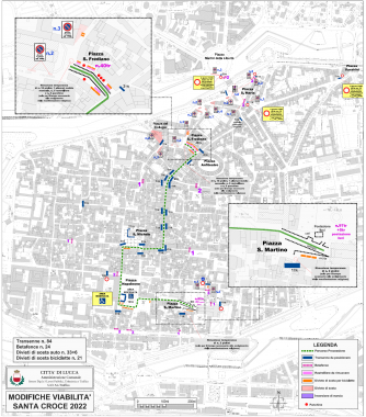 La mappa della processione